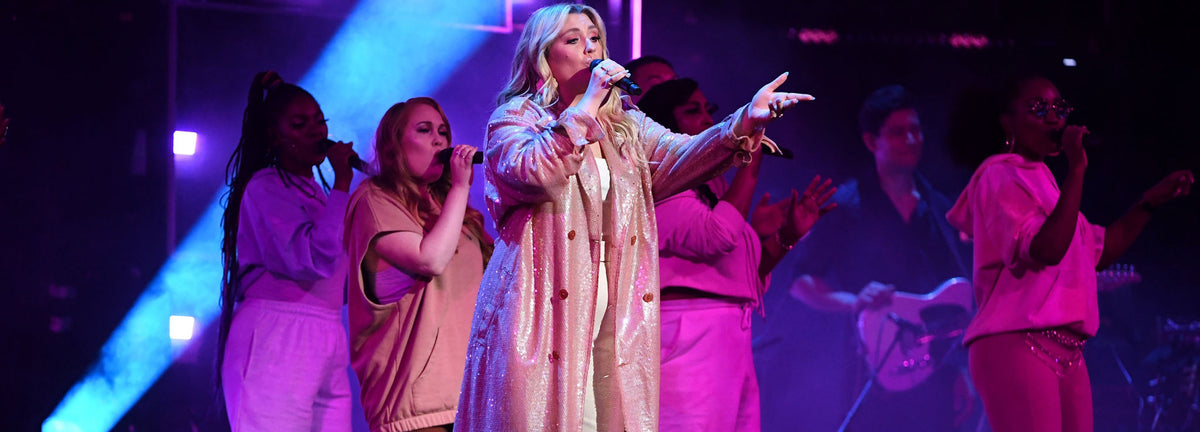 Ella Henderson wears custom DR!